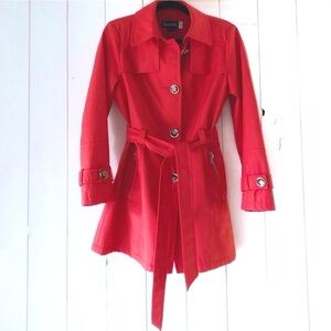 Novelti By AJG Coral Belted Trench Coat Size 8